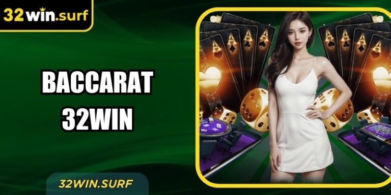 Baccarat 32win – Trải nghiệm game bài online hấp dẫn