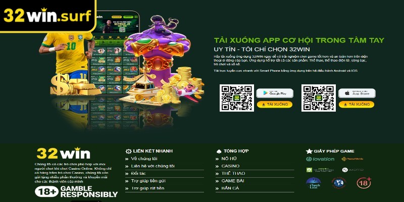 Tải app 32win giúp trải nghiệm cá cược tiện lợi 
