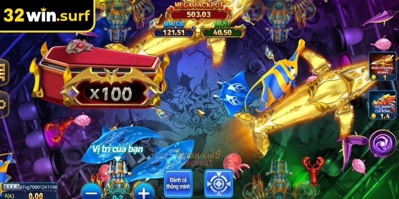 Jackpot Vua Đại Dương 32win có cơ chế thưởng linh hoạt
